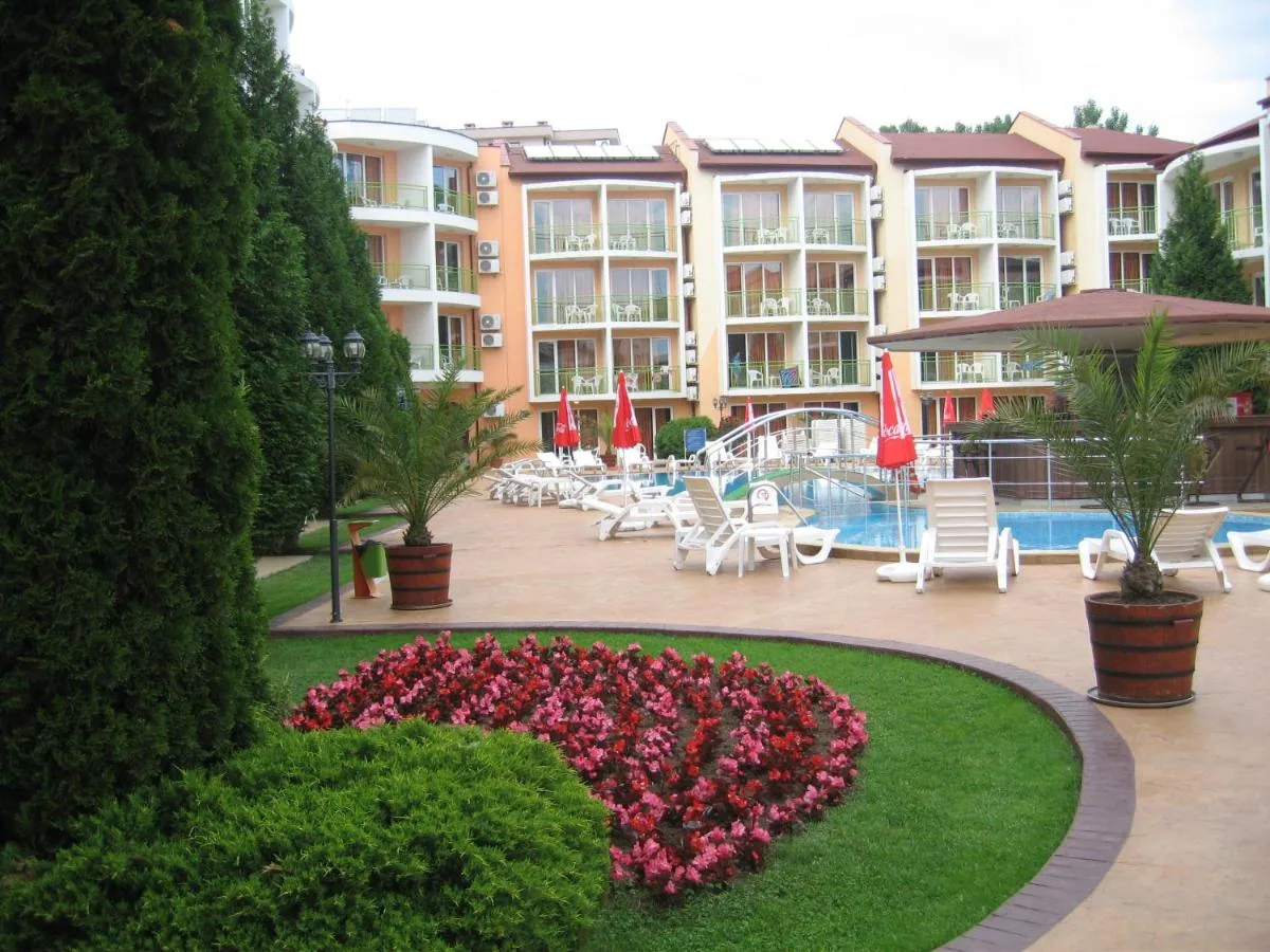 Sun City Hotel Sunny Beach — outdoor pool, gardens and the building with its balconies